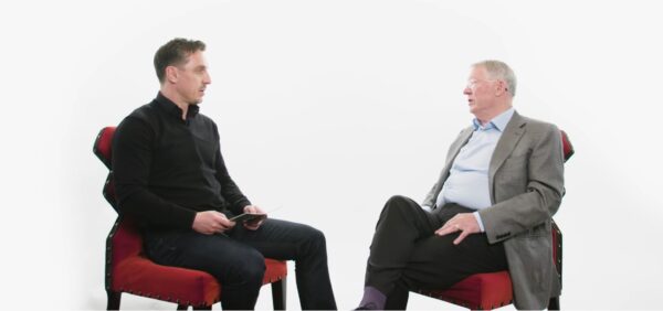 Gary Neville and sir Alex Ferguson