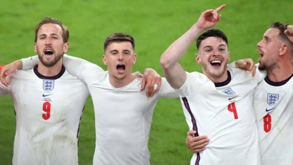 Harry Kane Mason Mount Declan Rice Jordan Henderson England