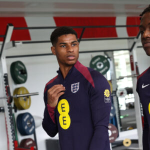 Marcus Rashford i Kobbie Mainoo zgrupowanie reprezentacji Anglii
