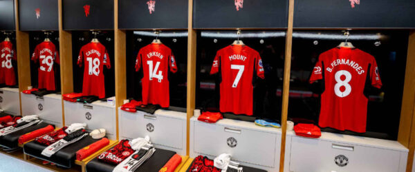 Szatnia Manchesteru United sezon 2023/24