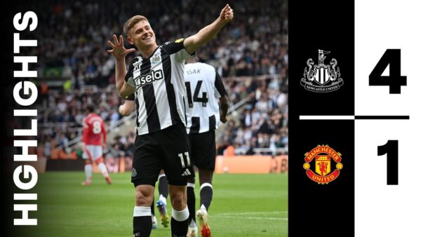 newcastle united manchester united skrot meczu
