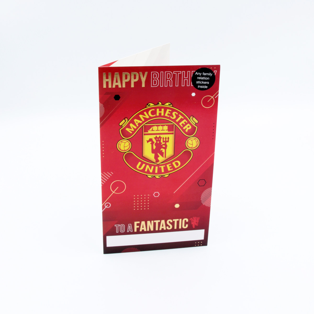 Kartka urodzinowa Manchester United “Naklejki”